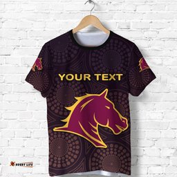 custom personalised brisbane t shirt broncos simple indigenous