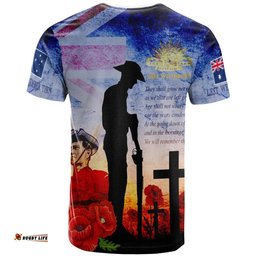 Amazing Aussie Australia Anzac T-Shirt Anzac Lest We Forget The Australian Army