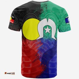 aboriginal t shirt australia naidoc week indigenous flag style