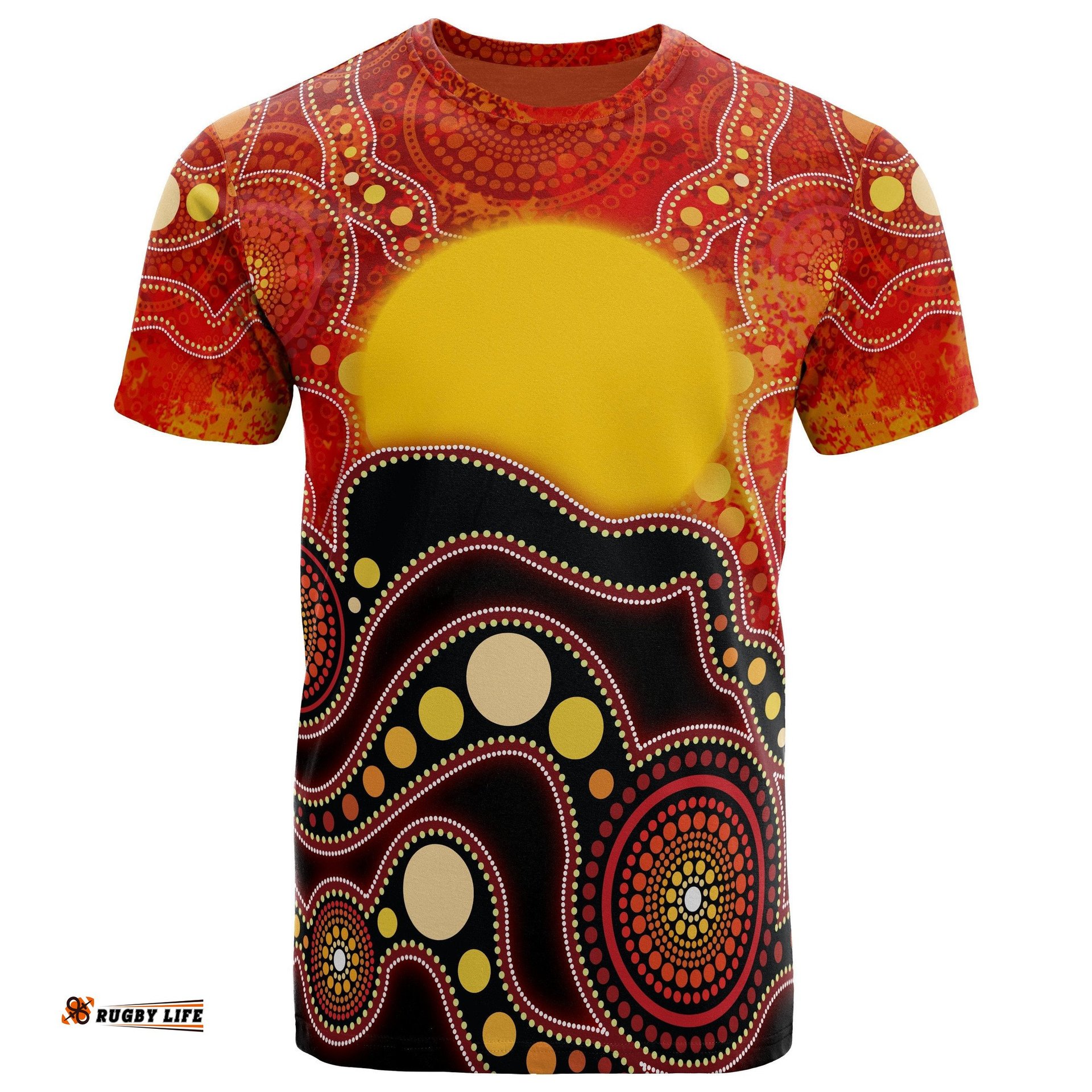aboriginal t shirt aboriginal lives matter flag dot painting art