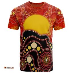 aboriginal t shirt aboriginal lives matter flag dot painting art