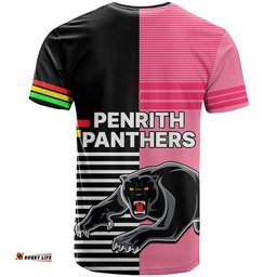 penrith panthers rugby t shirt proud the panthers comeback black and pink
