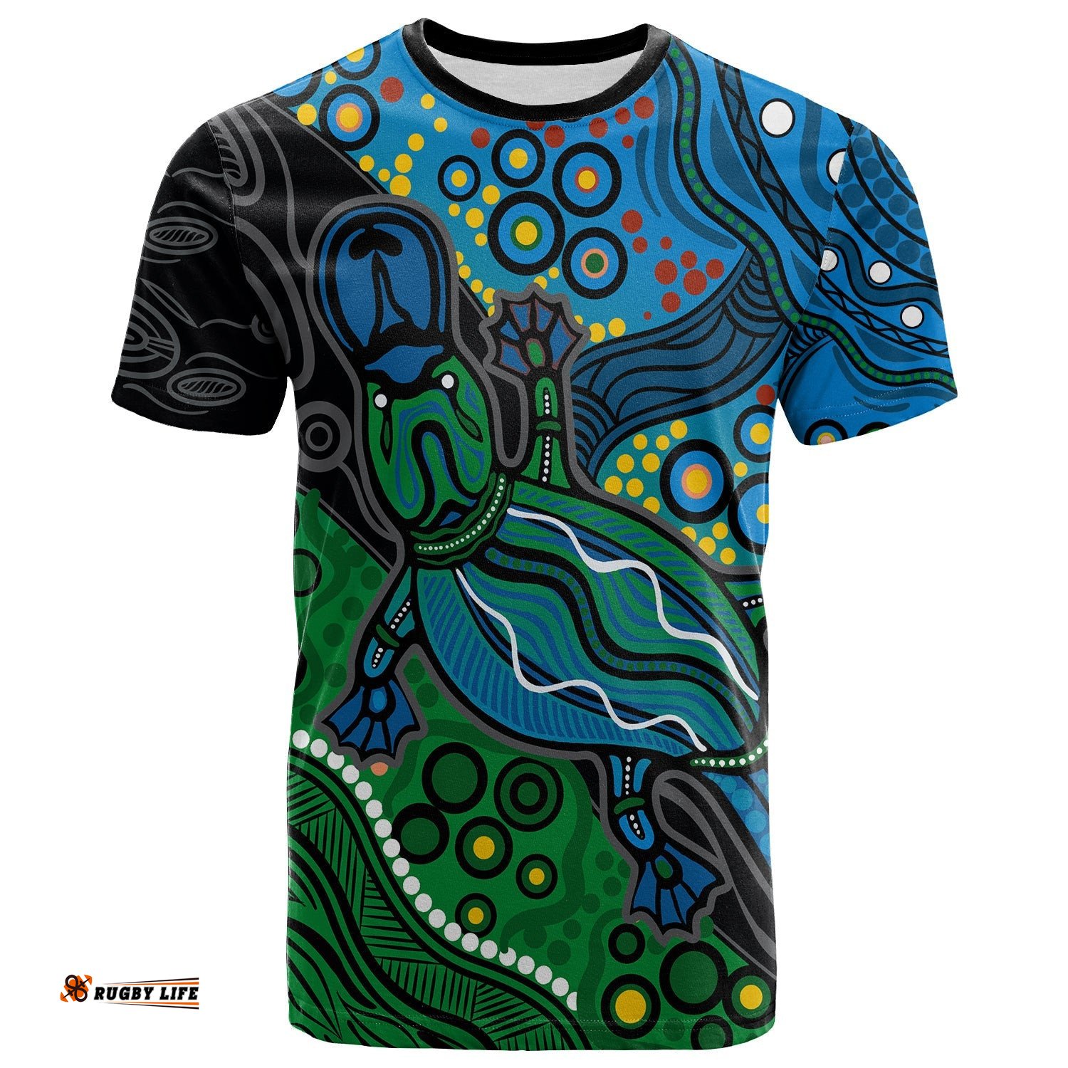 aboriginal platypus t shirt tribal no2