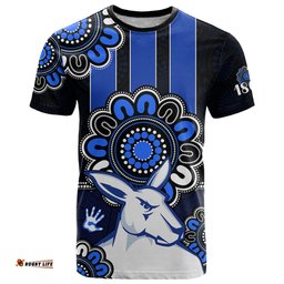 afl north melbourne kangaroos 1869 aboriginal t shirt