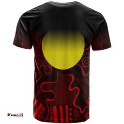 aboriginal t shirt indigenous flag grunge style