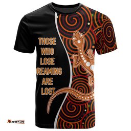aboriginal personalised t shirt indigenous lizard dreaming