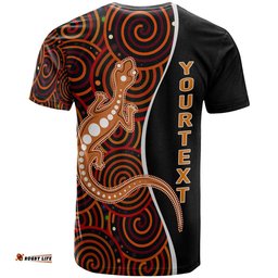 aboriginal personalised t shirt indigenous lizard dreaming