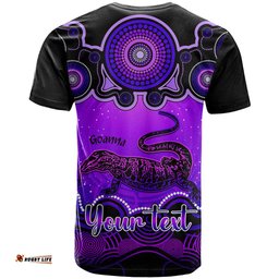 personalised australia capricorn goanna zodiac t shirt auz astrology aboriginal purple