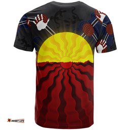 aboriginal t shirts aboriginal lives matter flag sun dot painting