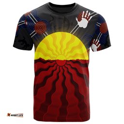 aboriginal t shirts aboriginal lives matter flag sun dot painting