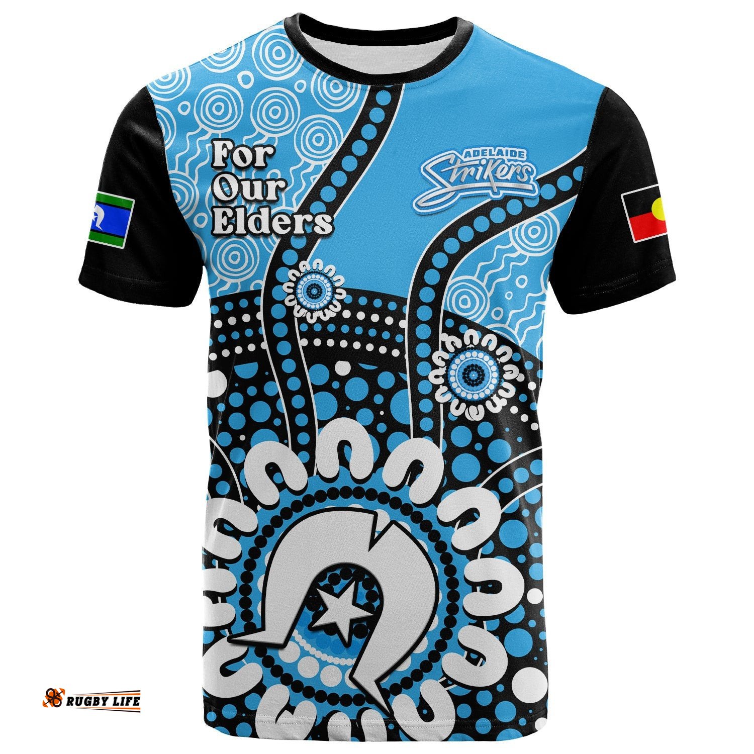 adelaide strikers naidoc 2023 t shirt indigenous for our elders