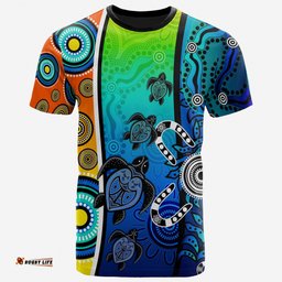 aboriginal t shirts indigenous turtle dot painting art