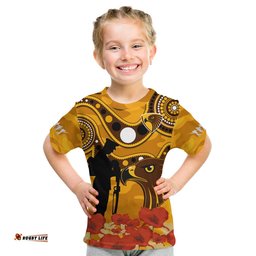 hawks football anzac 2023 t shirt indigenous mix poppy camouflage