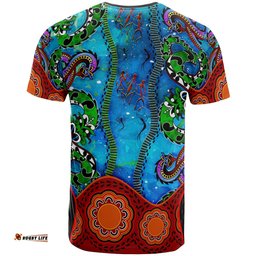 aboriginal t shirt aussie indigenous patterns blue