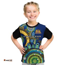 custom personalised new south wales state t shirt nsw australian indigenous art