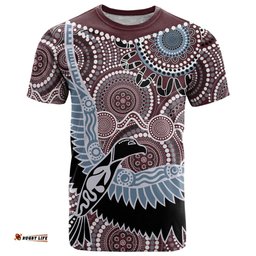 aboriginal pattern bird t shirt ts04