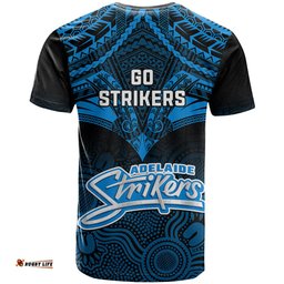 adelaide strikers cricket t shirt 2023 unique indigenous art mix polynesian pattern