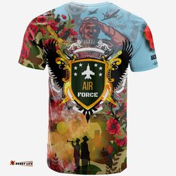the raaf anzac spirit camouflage t shirt royal air force anzac memorial poppy flower