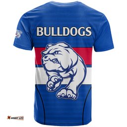 afl bulldogs football t shirt simple style 2023