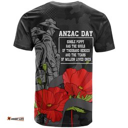 anzac day t shirt soldiers fighting at war