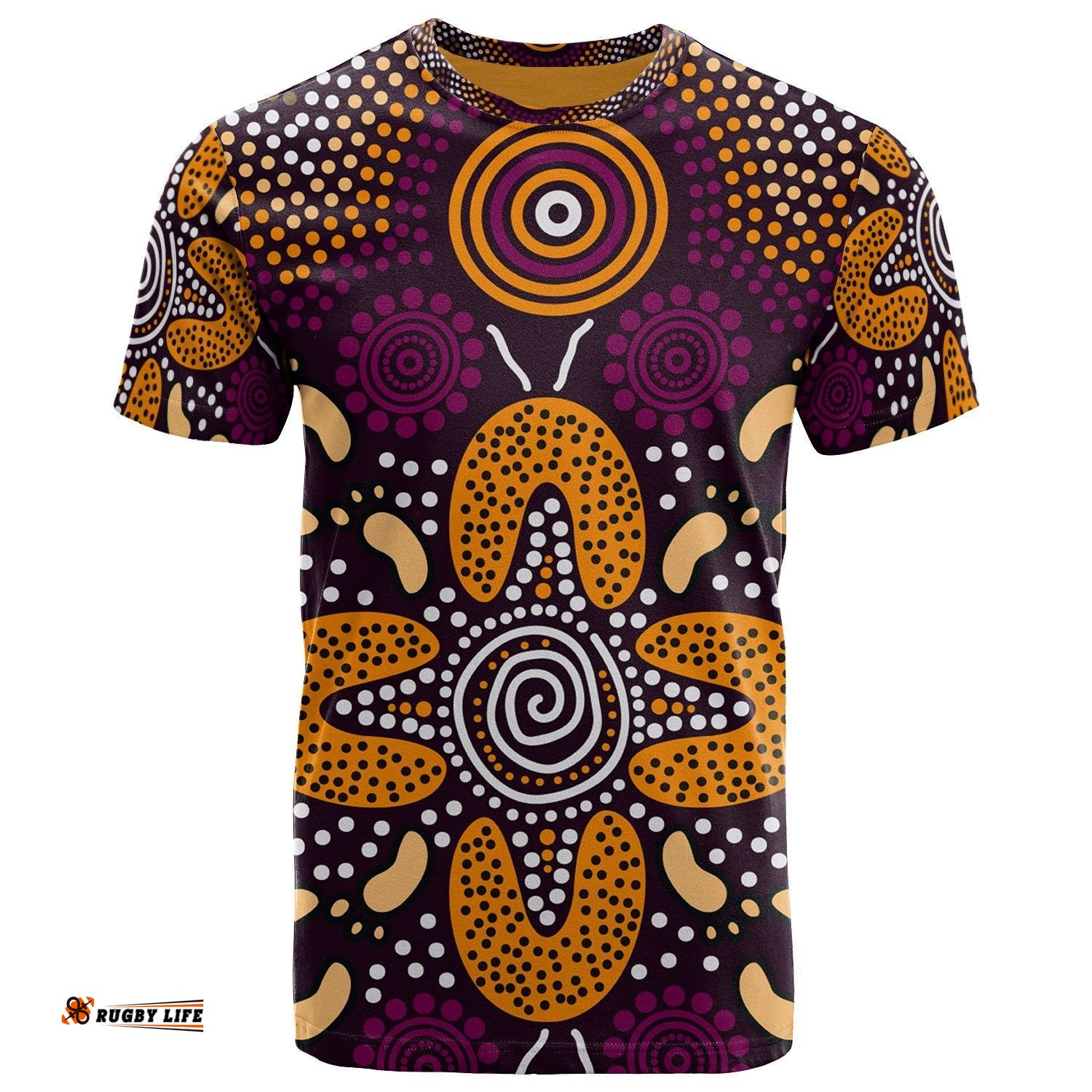 aboriginal t shirt flowers dot panting art