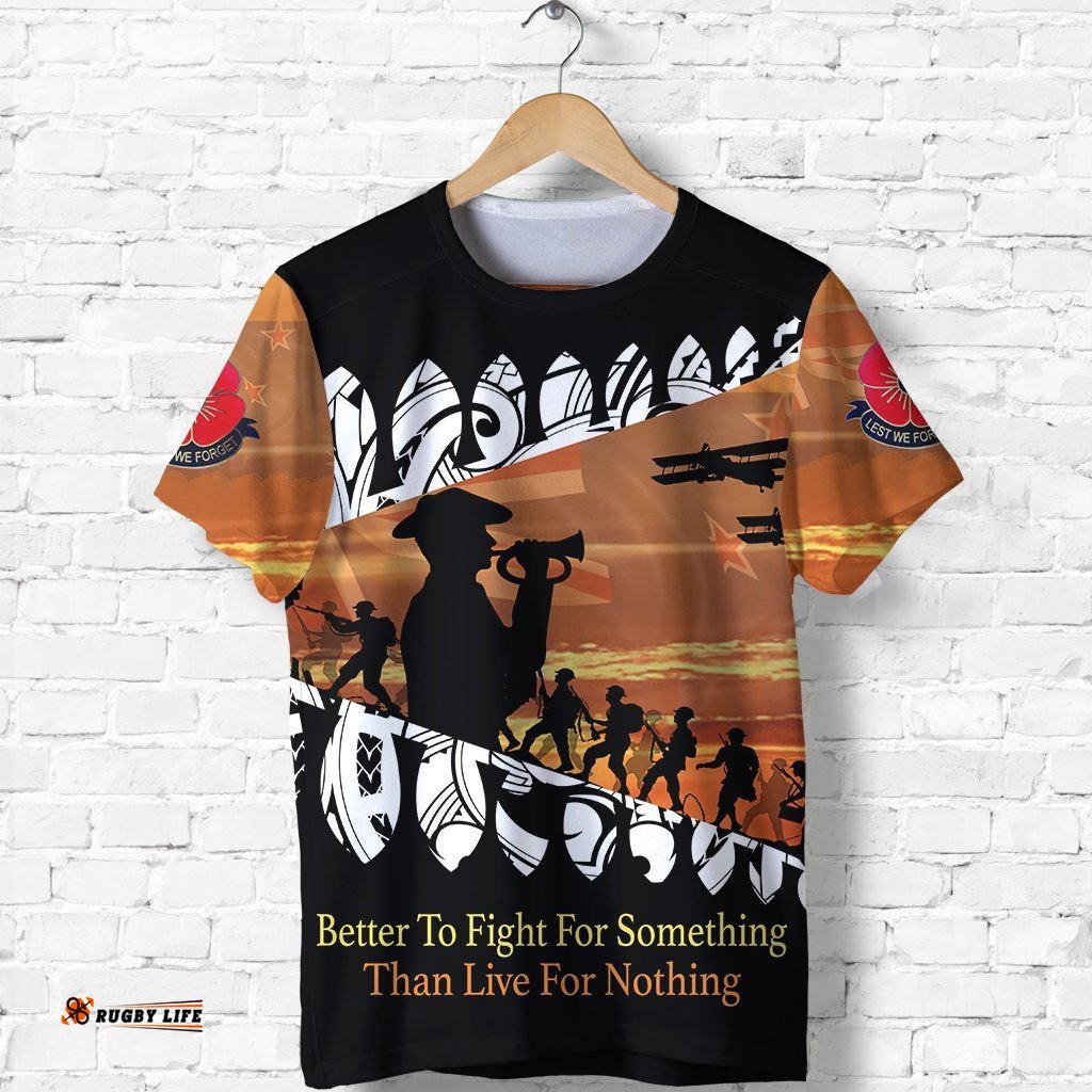 anzac new zealand t shirt lest we forget shirts