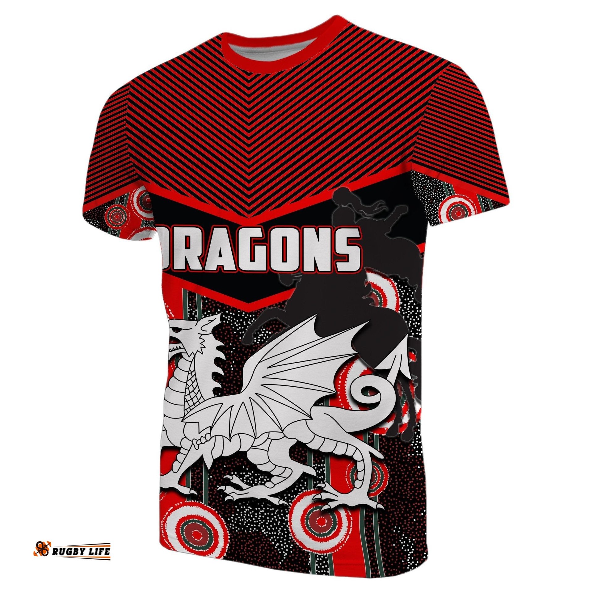 stgeorge dragons t shirt aboriginal