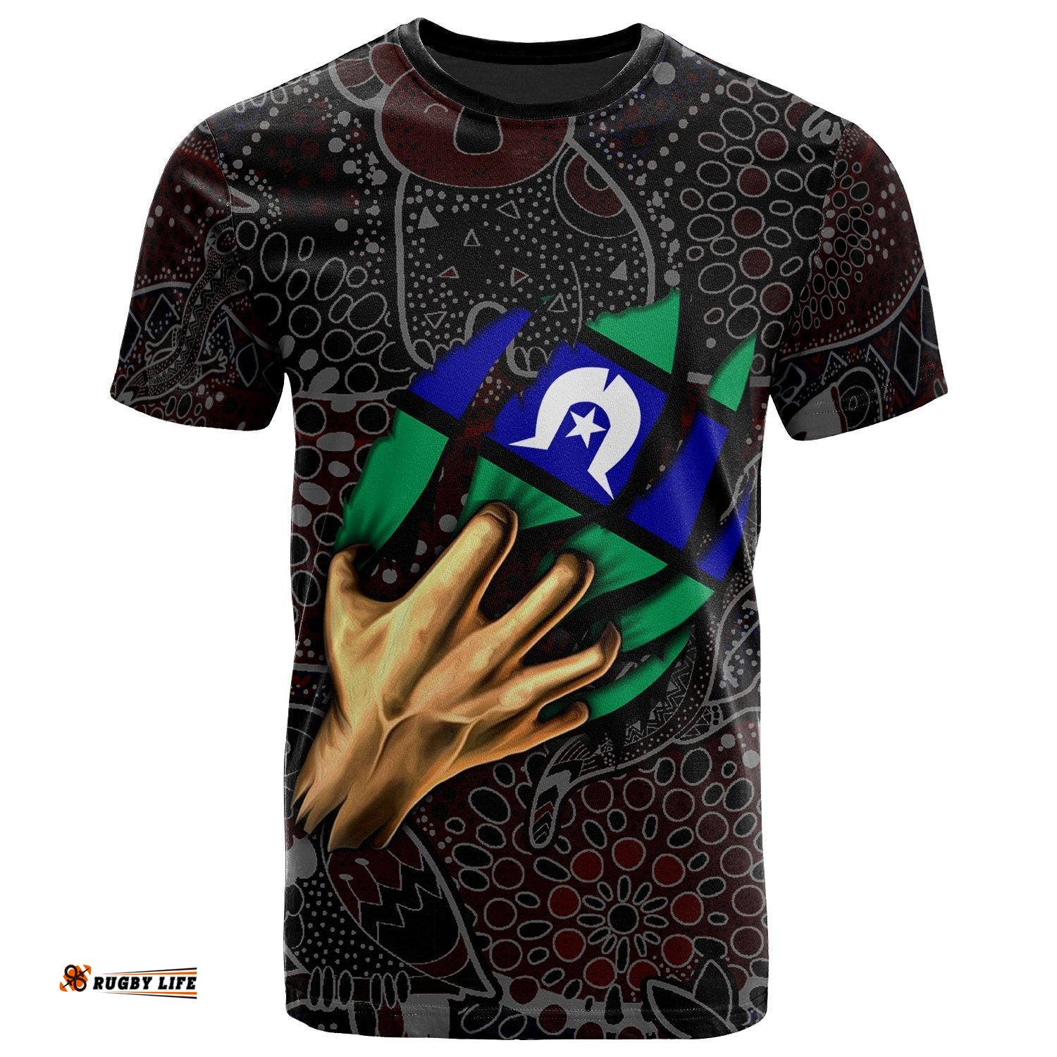 aboriginal t shirt torres strait blood in me