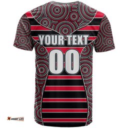 afl bombers t shirt mix dot aboriginal