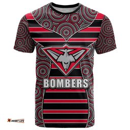 afl bombers t shirt mix dot aboriginal