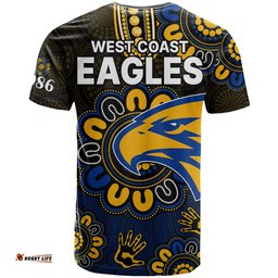 afl west coast eagles 1986 aboriginal t shirt