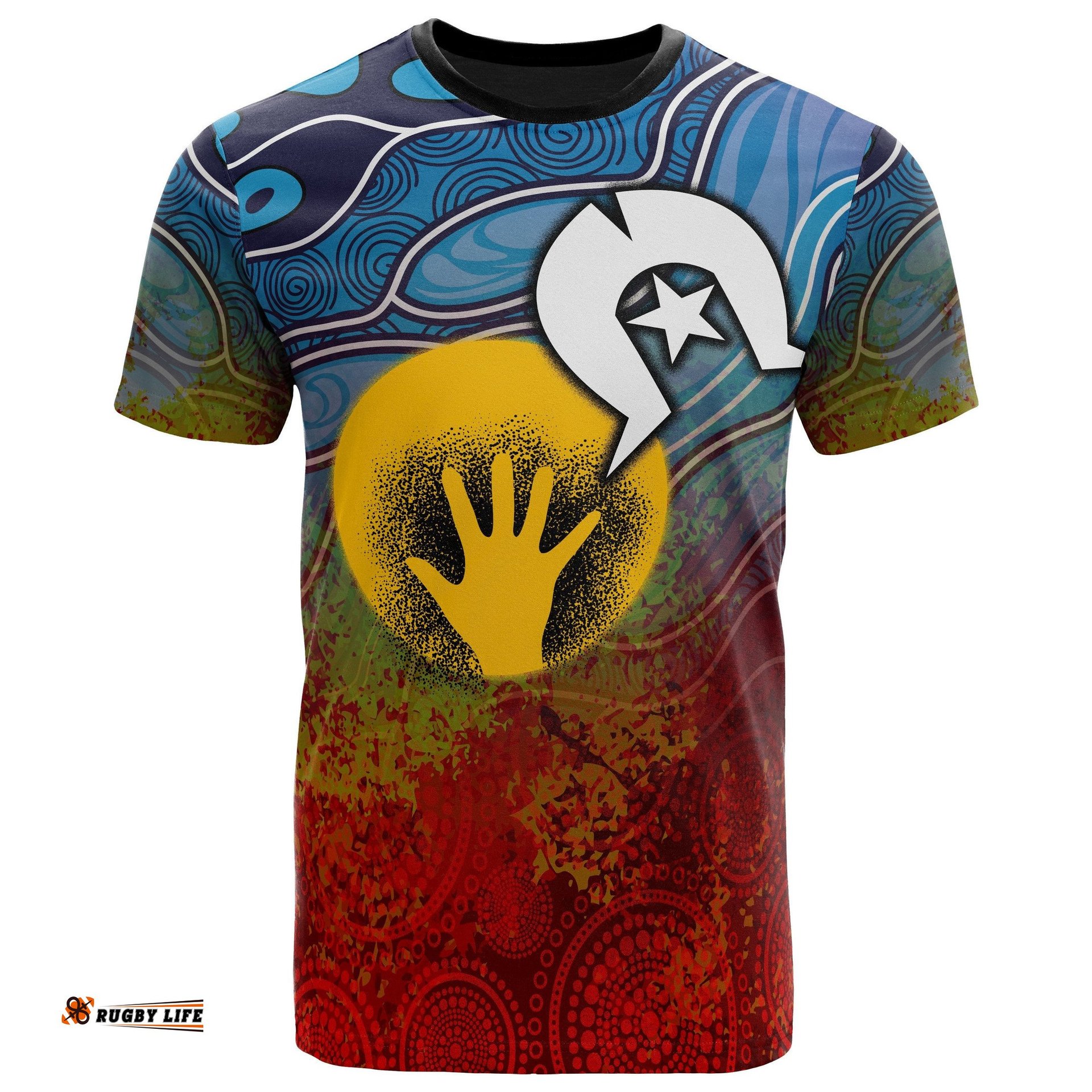 aboriginal t shirt aboriginal and torres strait islanders flag