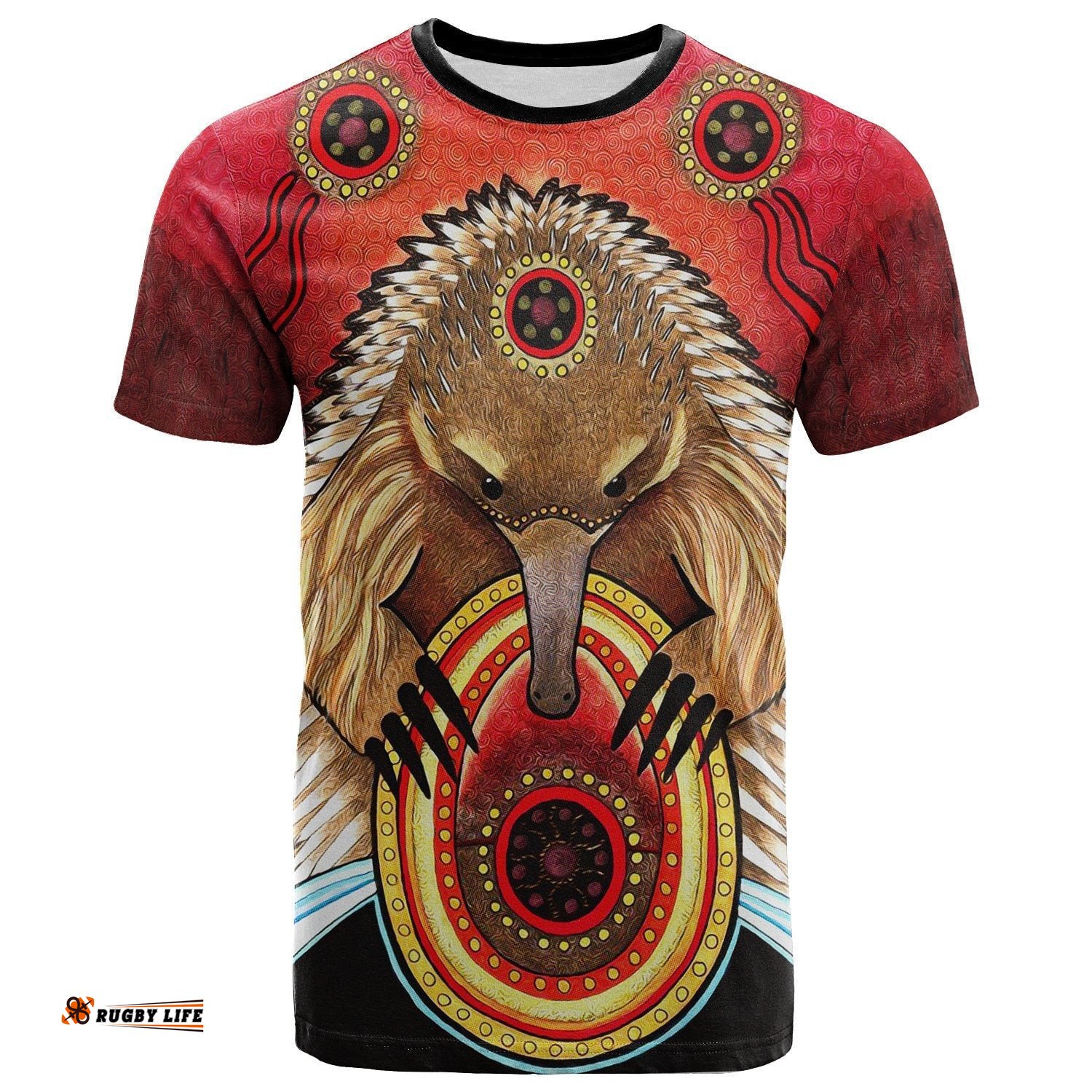 aboriginal t shirt australian echidna