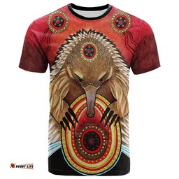 aboriginal t shirt australian echidna