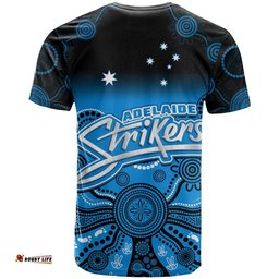 adelaide strikers t shirt gradient aboriginal dot painting