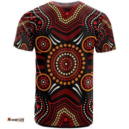 aboriginal personalised t shirts aboriginal boomerangs with dot painting pattern