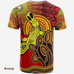 aboriginal platypus t shirt tree on the hill sunshine