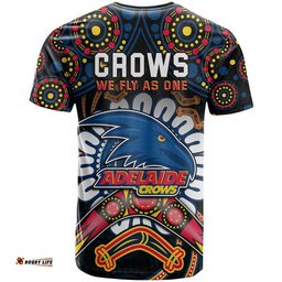 adelaide crows football t shirt boomerang indigenous dots