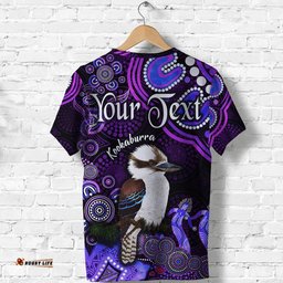 custom personalised australian astrology t shirt sagittarius kookaburra zodiac aboriginal vibes purple