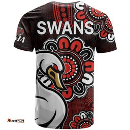 afl sydney swans 1874 aboriginal t shirt