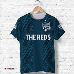 custom personalised adelaide united the reds t shirt soccer club original style navy