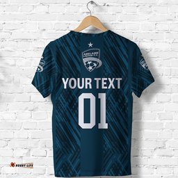custom personalised adelaide united the reds t shirt soccer club original style navy