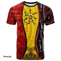aboriginal t shirts koori dot acrylic paint dreamtime dance