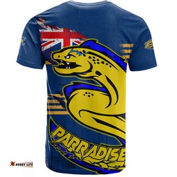Amazing Aussie Parramatta Eels T-Shirt Custom For Die Hard Fan Australia Flag Scratch Style