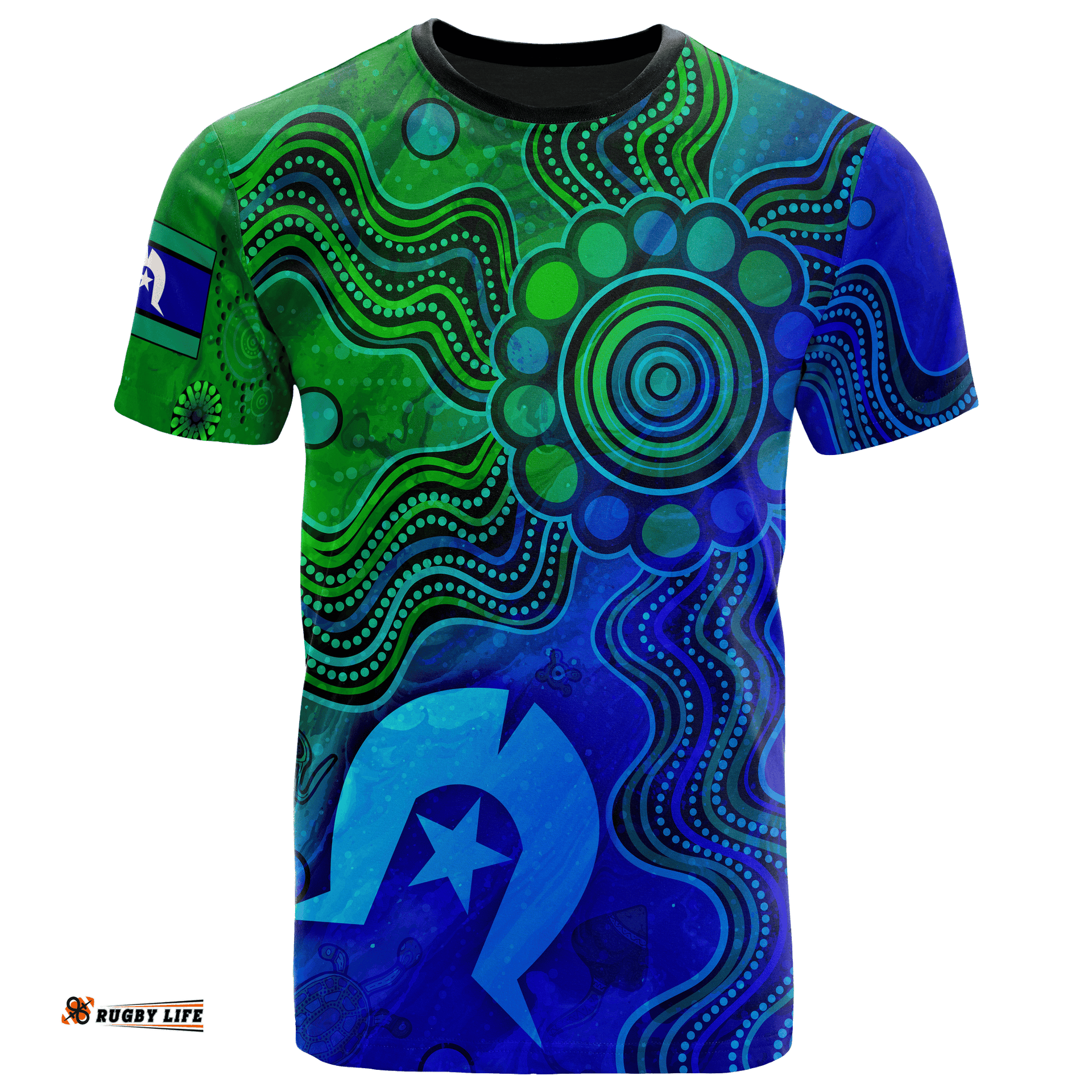 aboriginal t shirts torres strait islands flag