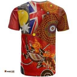 aboriginal t shirt aboriginal dot patterns flags crocodile