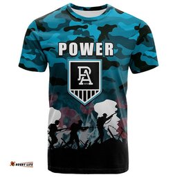 custom personalised afl anzac day t shirt power army style