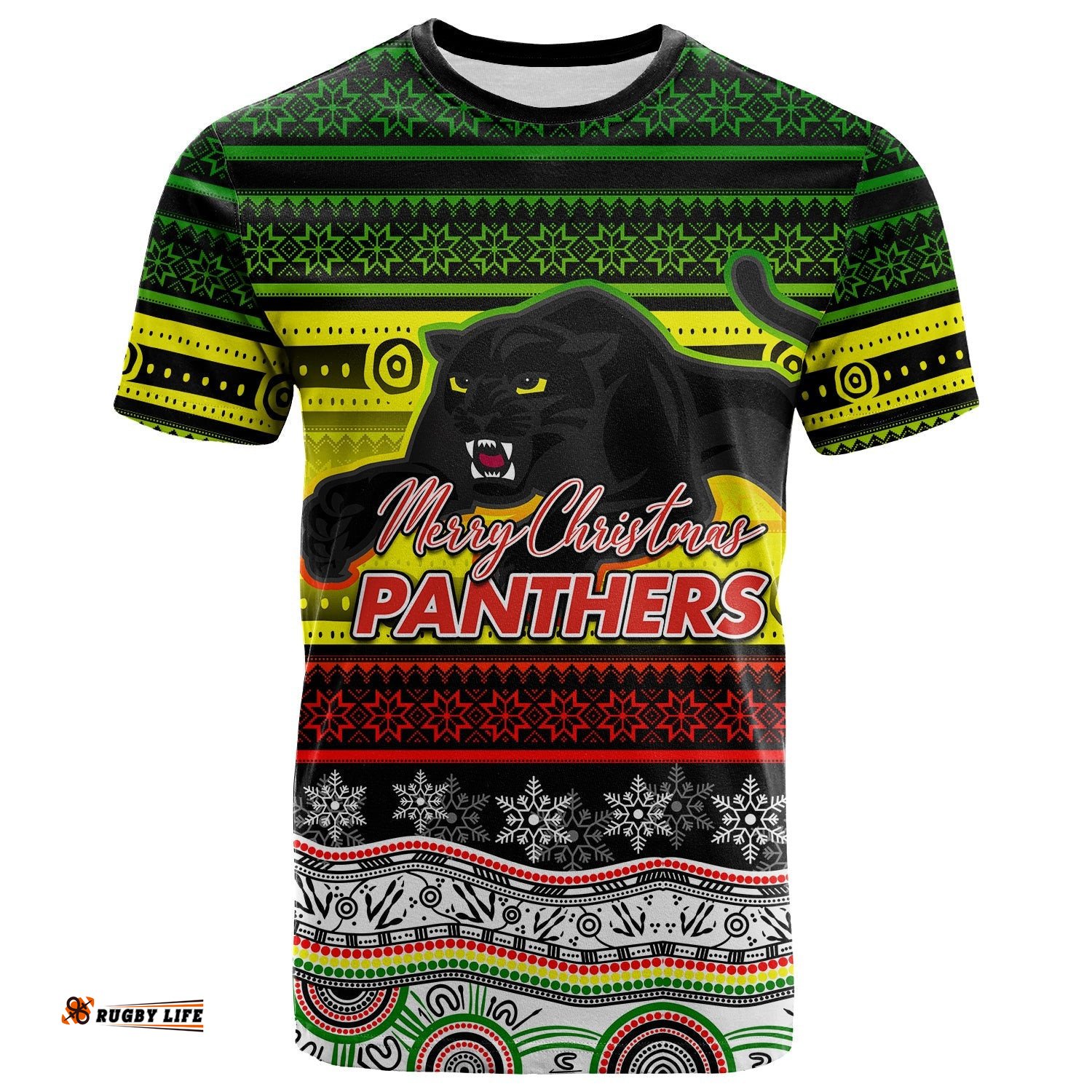 penrith panthers t shirt christmas mix aboriginal