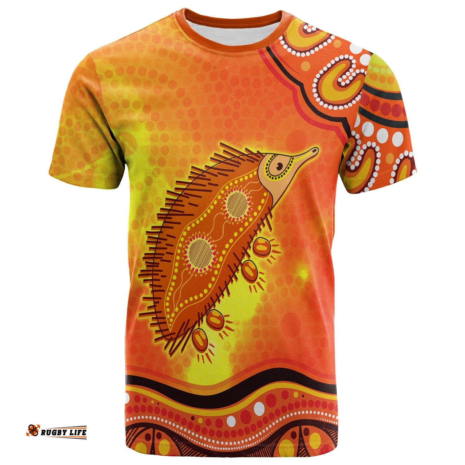 echidna aboriginal t shirt australian animal