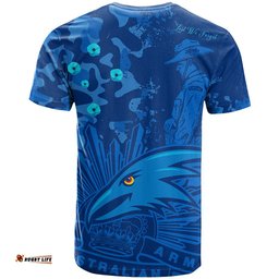 afl anzac 2023 adelaide crows t shirt camouflage